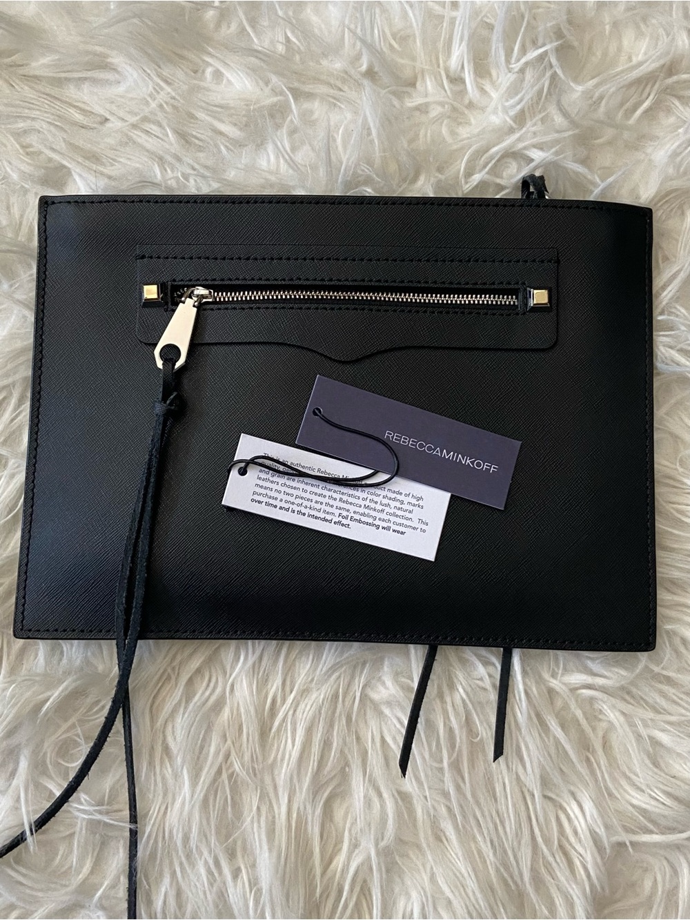 Rebecca Minkoff Black Leather Clutch